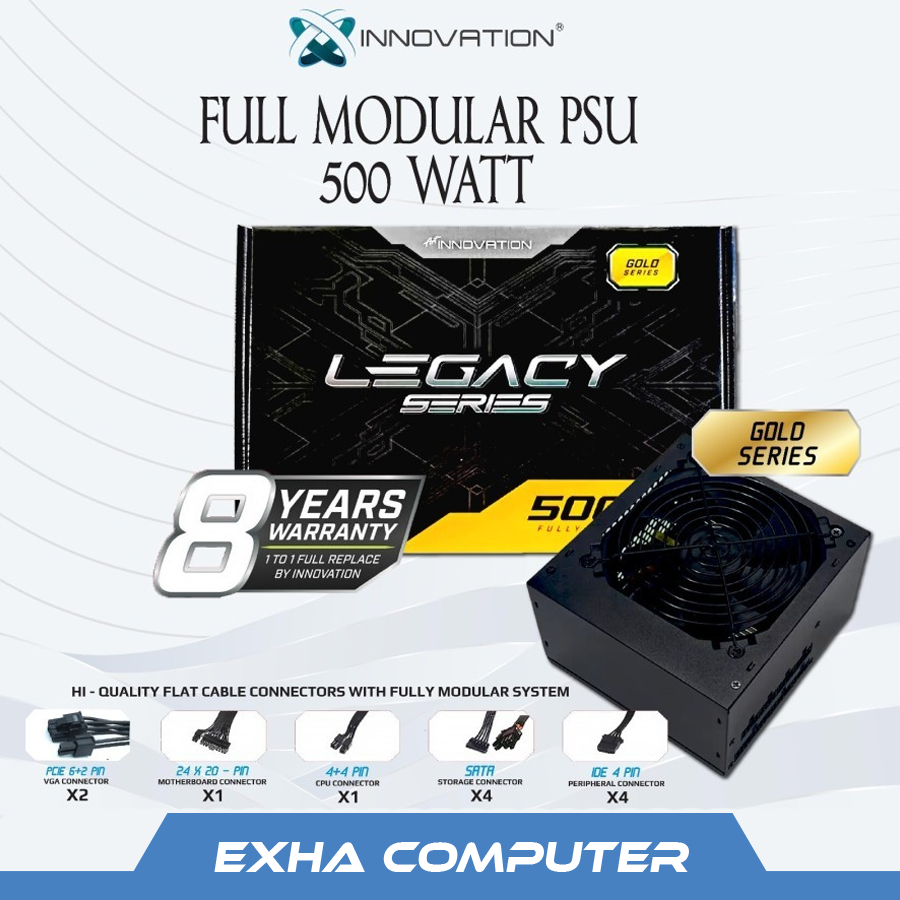 PSU Innovation Legacy 500W Gold 500 Watt Full Modular