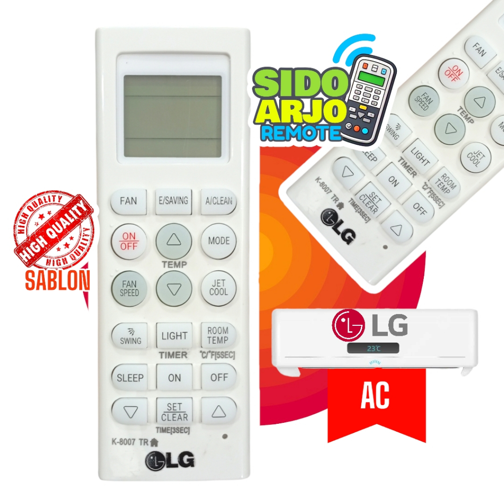 REMOTE AC LG JET COOL