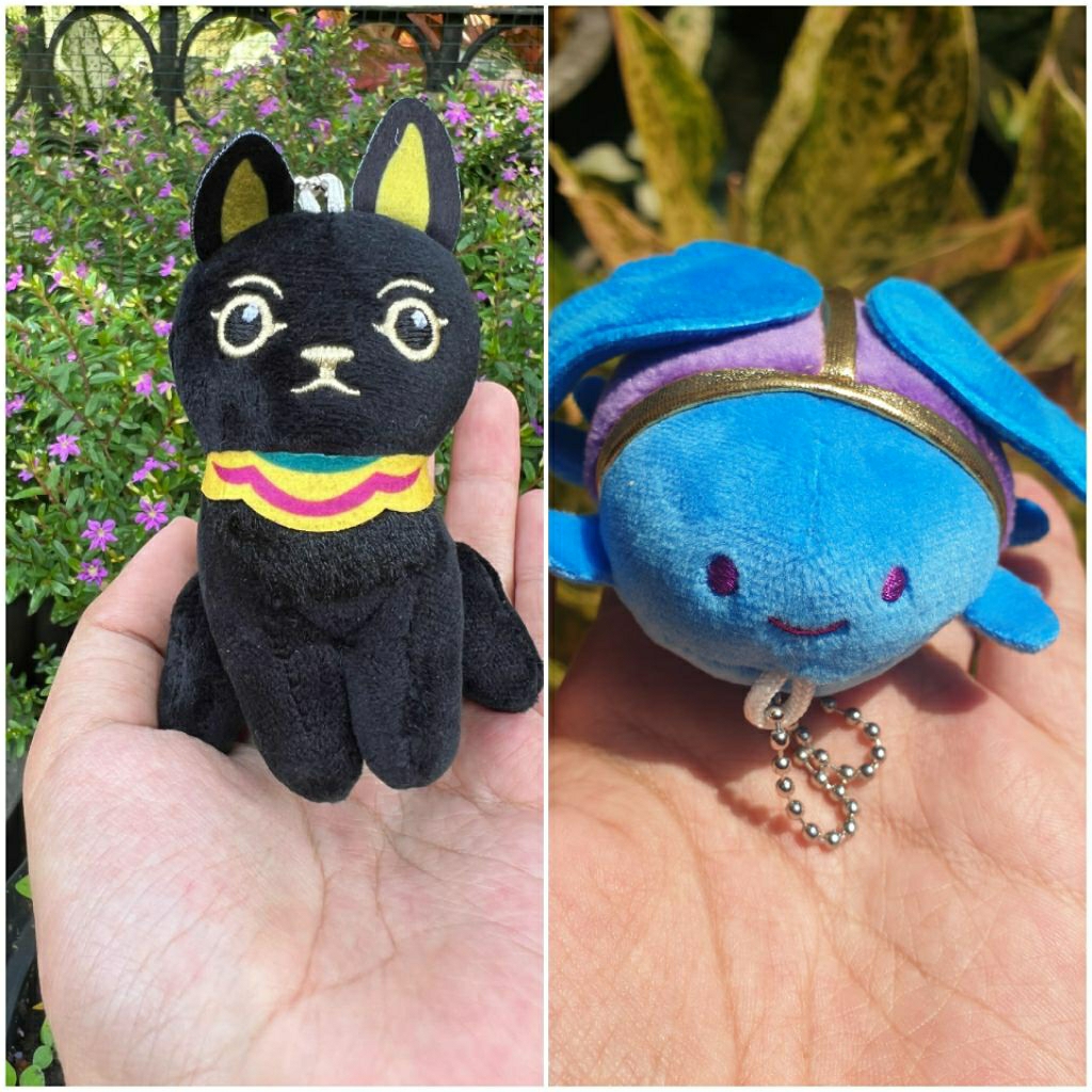 Keychain ganci qualia kumbang blue beetle kucing hitam bastet the goddess egypt series