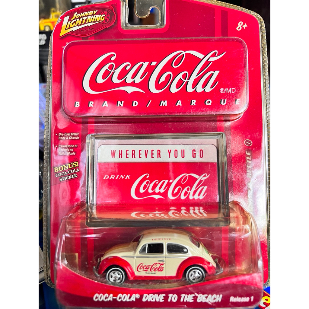 Johnny Lightning VW Beetle Coca Cola