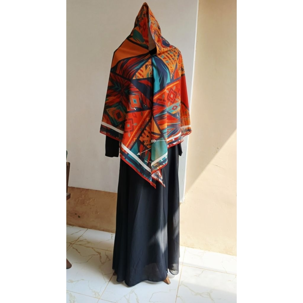 pl gamis kayunie set khimar joza