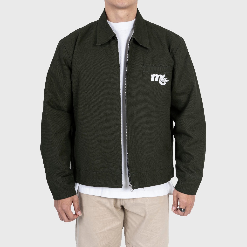 Magma Work Jacket Olive 01 Jaket Olive Canvas / Canvas Marsoto Terlaris Magma Apparel