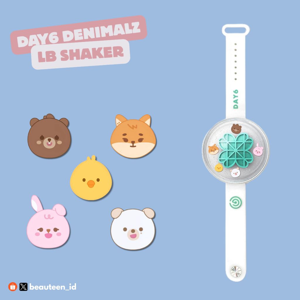DAY6 DENIMALZ LB SHAKER charm lightband light band phone case akrilik cute petit plush bang ke pil d