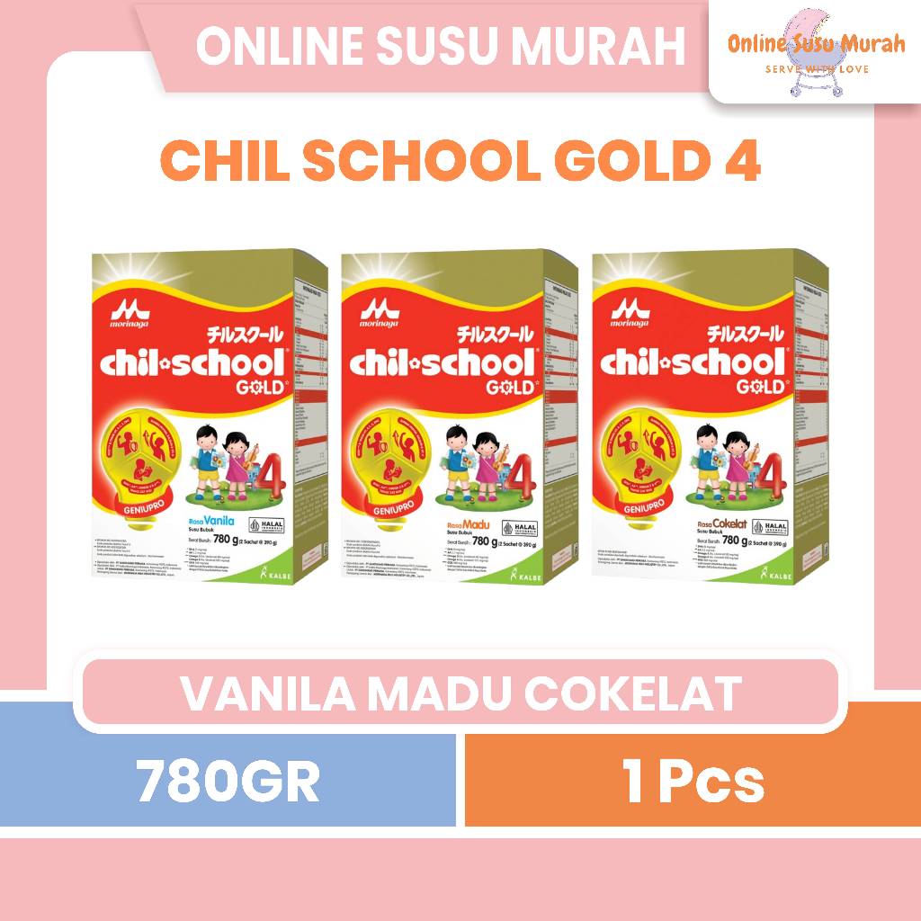 CHILSCHOOL GOLD 780 GR VANILA COKLAT MADU REGULER 780GR CHIL SCHOOL SSKD