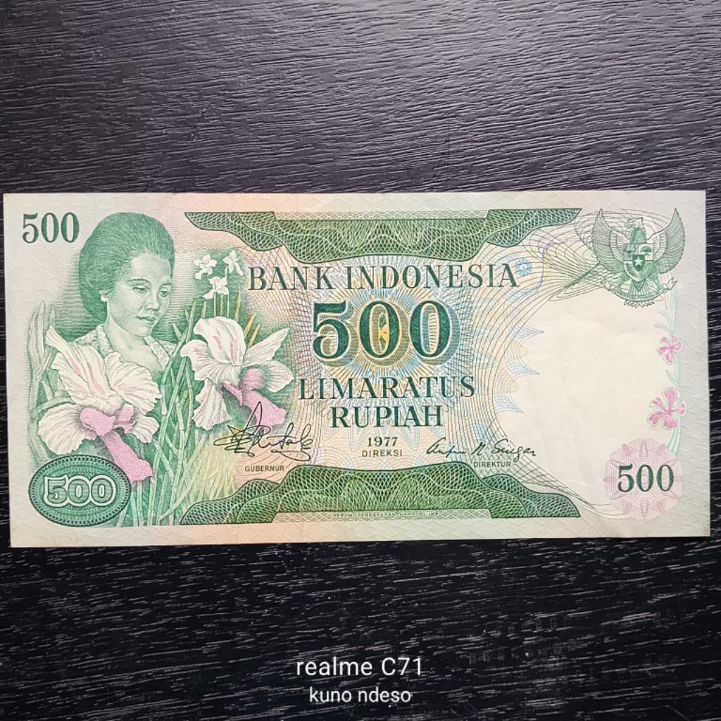 Uang Kuno Indonesia 500 Rupiah Tahun 1977 - Limaratus Rupiah