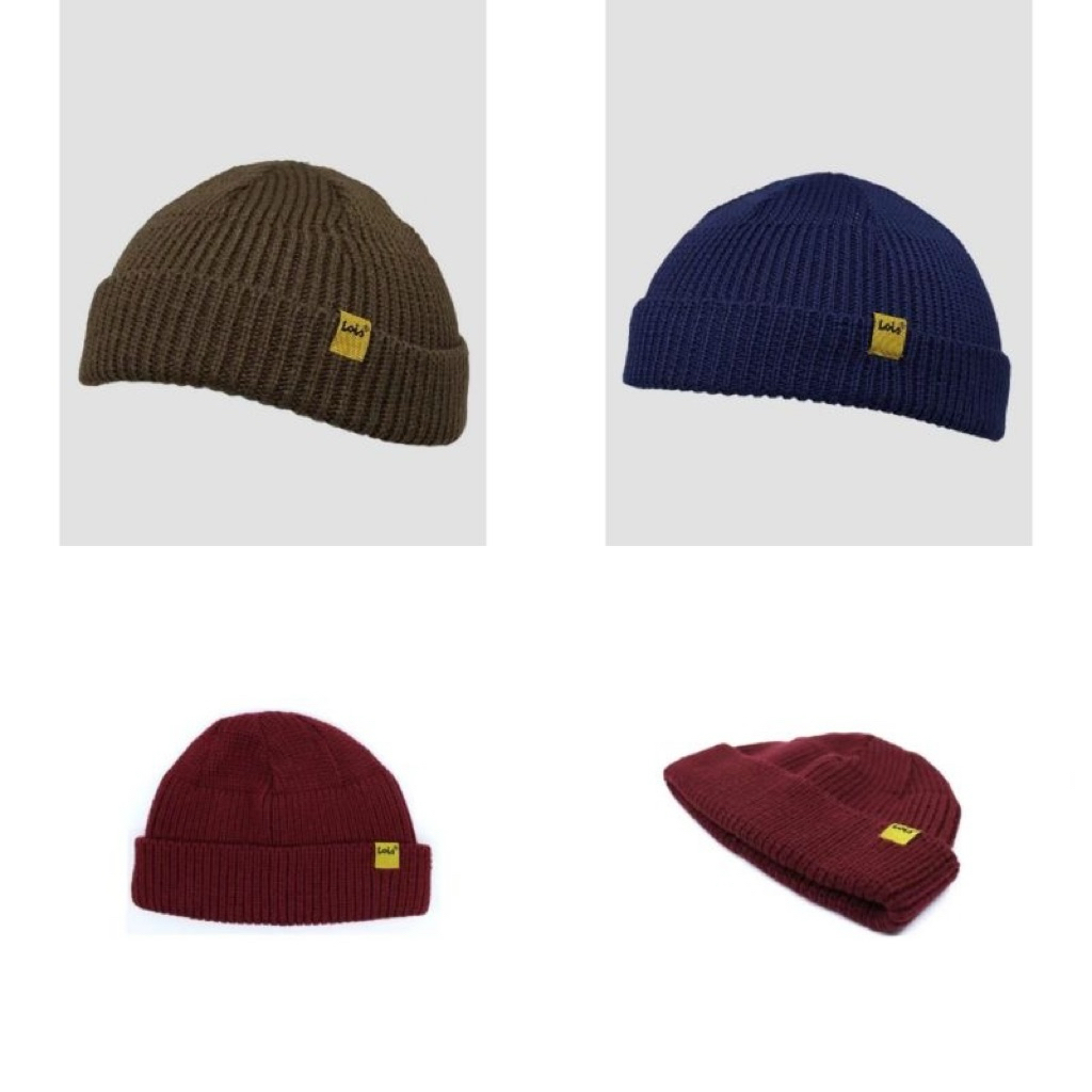 Topi Beanie Lois Pria Original *Topi Kupluk*