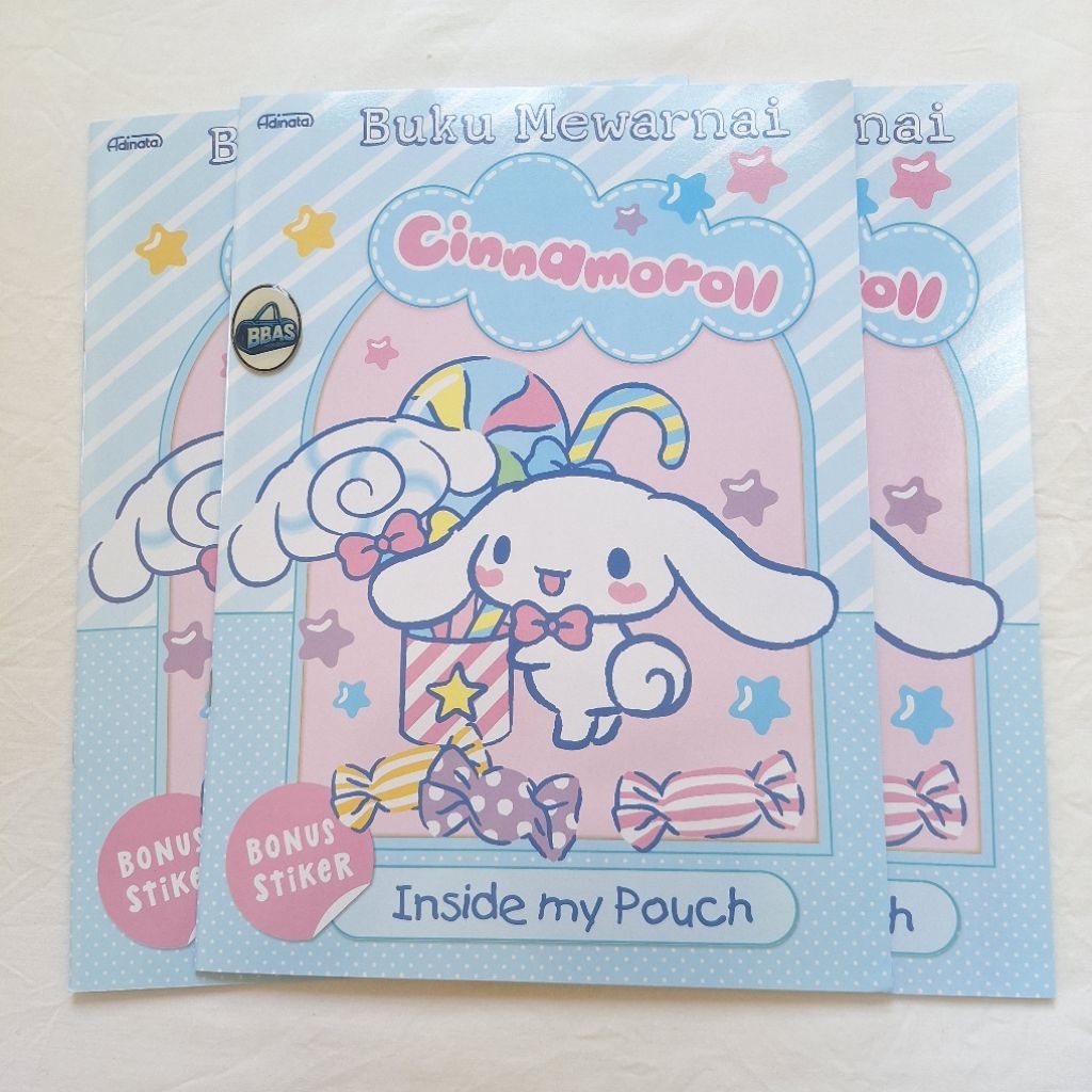 Cinnamoroll Coloring Book L / Buku Mewarnai / Buku Aktivitas anak / Adinata 9823