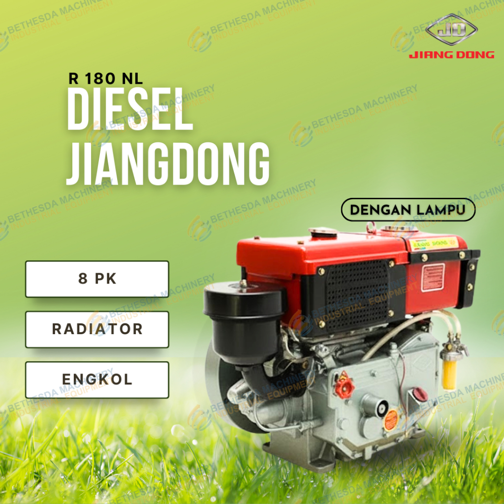 Mesin Traktor Diesel 8 PK Radiator R180 NL 8 hp Lampu