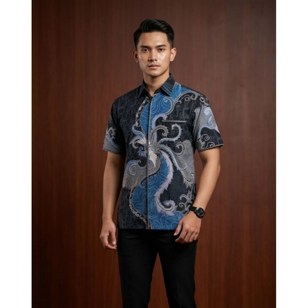 Batik Cantieq Exclusive - ABIMANA | Batik pria premium sutra atbm jahitan bordir smock mewah, Kemeja