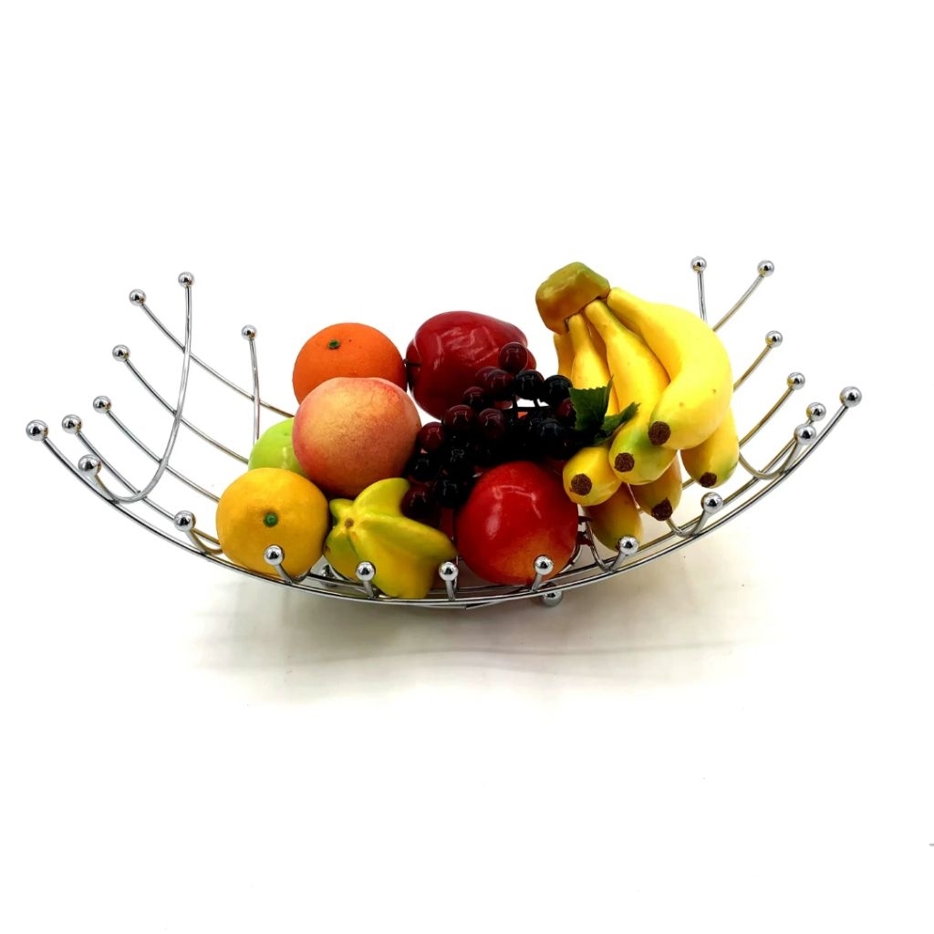 Keranjang buah geometri besi
