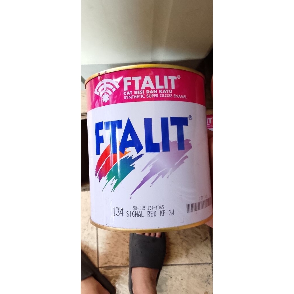 Cat besi ftalit signal red / cat batu alam propan stone care glossy