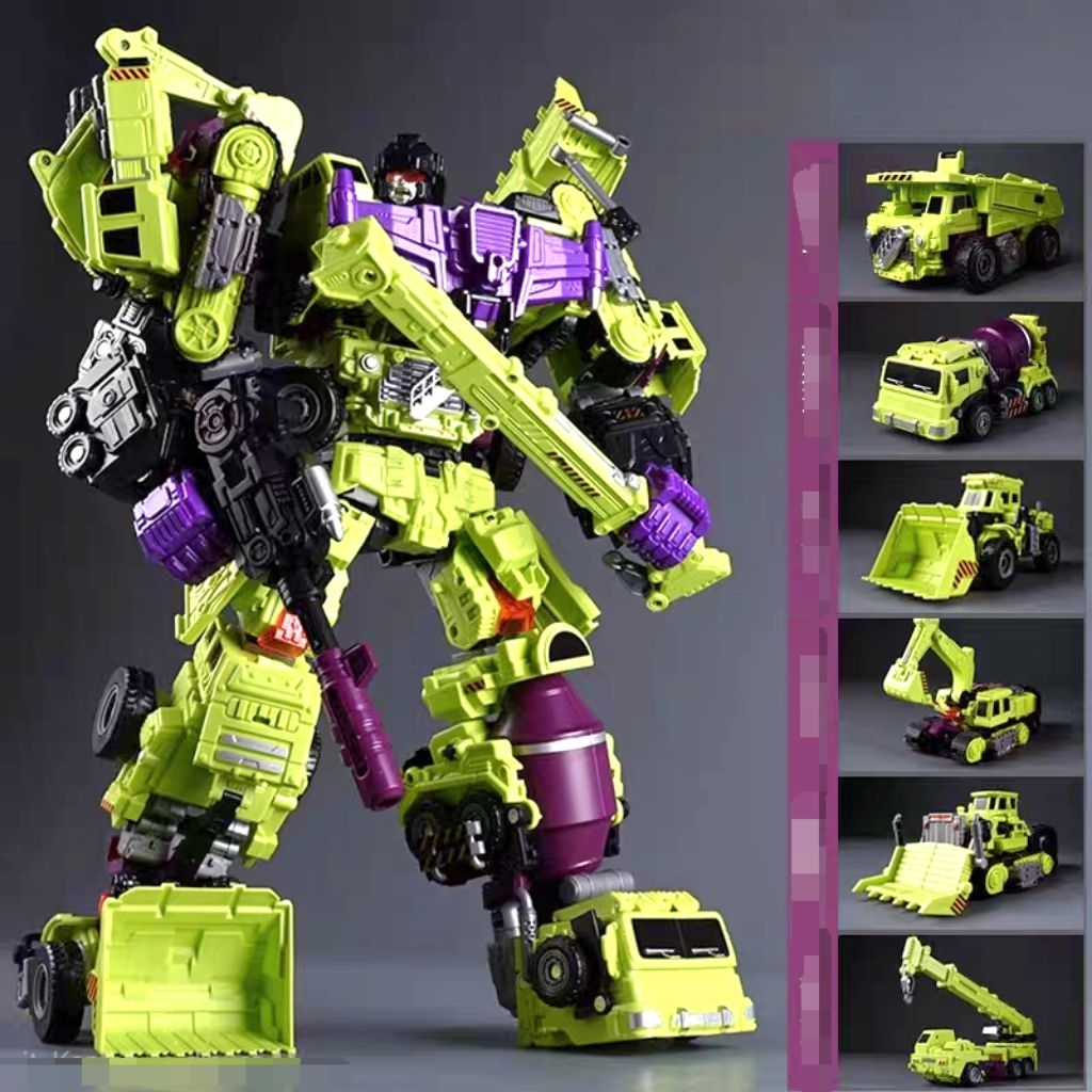 Action Figure Devastator 6 in 1 Big Size 45 CM, full Artikulasi ( Plastik + Metal)