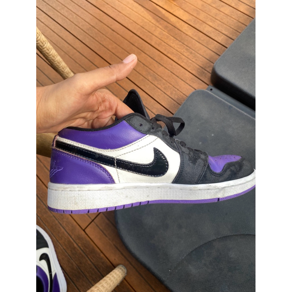 Sepatu Nike Air Jordan 1 Low Court Purple (second)