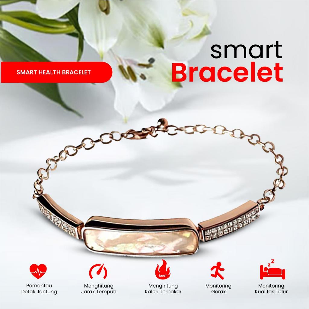 Smart Health Bracelet Gelang Kesehatan – Pemantau Detak Jantung, Kalori, dan Aktivitas Harian
