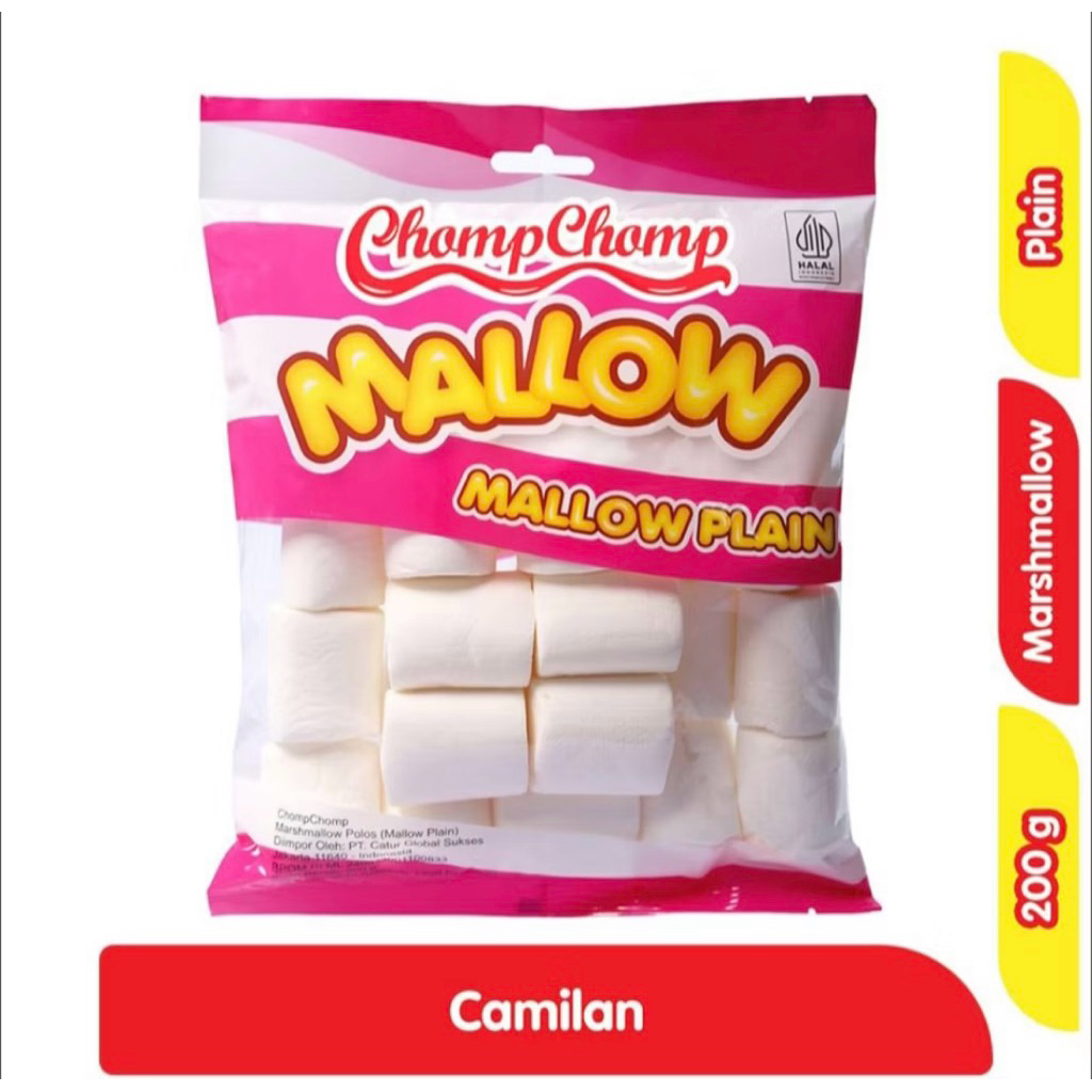 Marshmallow Chomp Chomp Mallow Plain 200gr