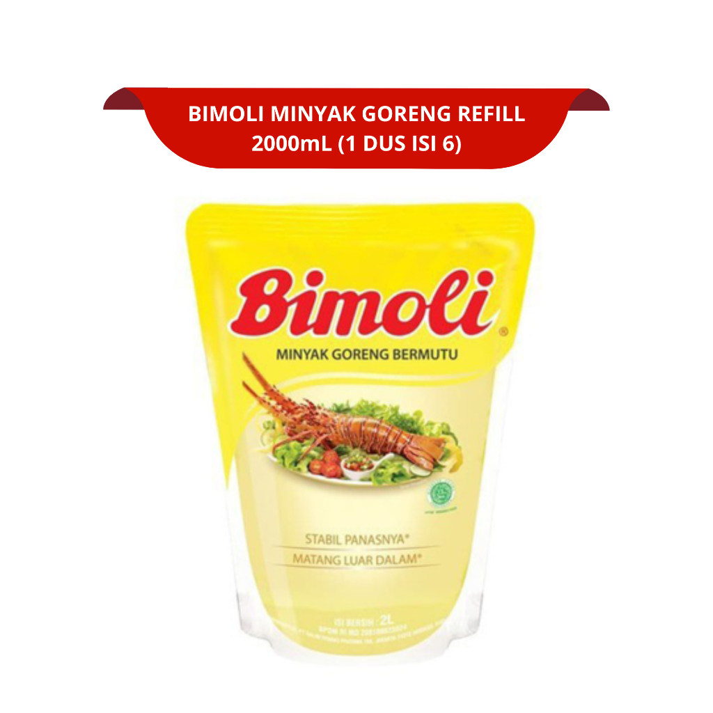 [1 DUS ISI 6] MINYAK GORENG BIMOLI 2 LITER