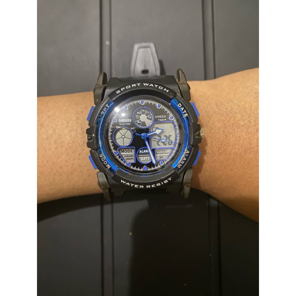 jam tangan skmei dual time