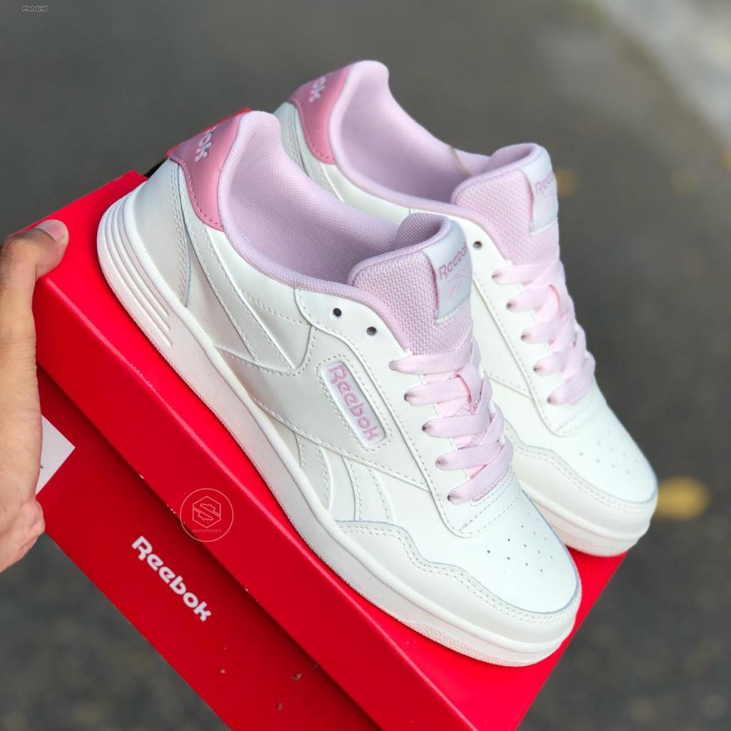 REEBOK CLASSIC CLUB COURT ADVANCE WOMEN’S LEATHER CHALK WHITE PINK ORIGINAL