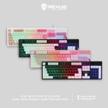REXUS BATTLEFIRE RX-K9E Black - Gaming Keyboard