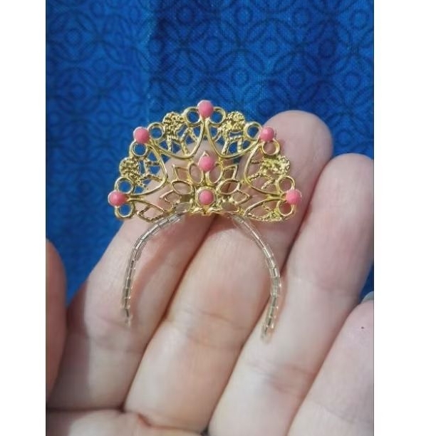 aksesoris barbie clara nutcracker handmade crown + necklace