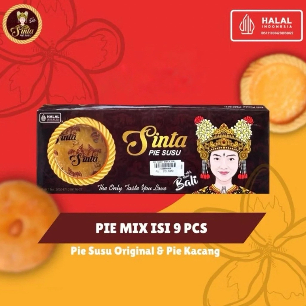 PIE SUSU SINTA – Mix Original dan Kacang 9pcs