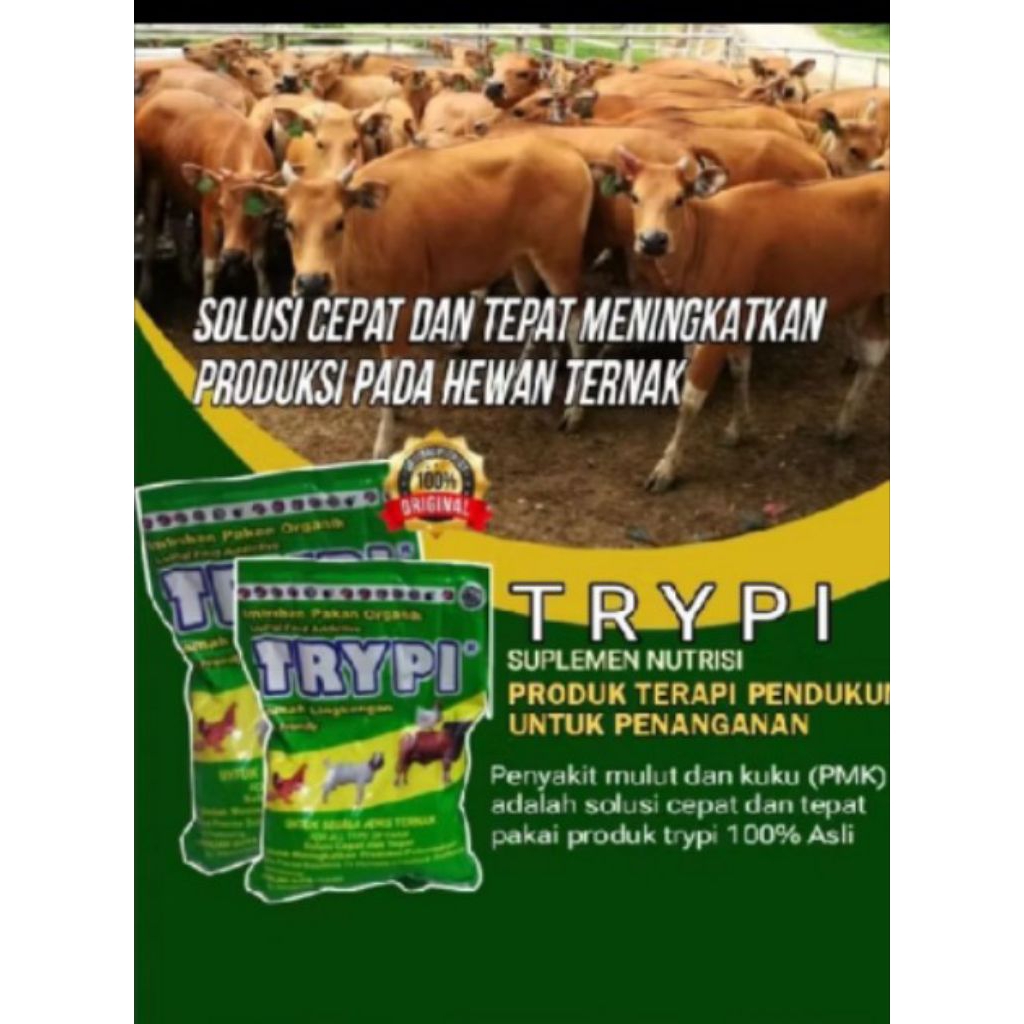 Trypi imbuhan pakan organik dan ramah lingkungan