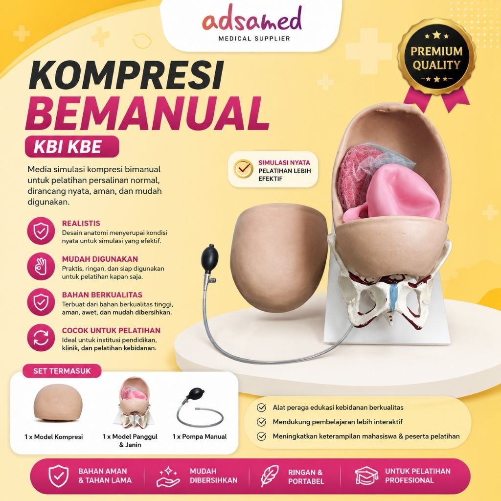 Phantom Manikin Kompresi Bemanual Kbi Kbe / Alat Peraga Manikin kompresi Bemanual Kbi Kbe
