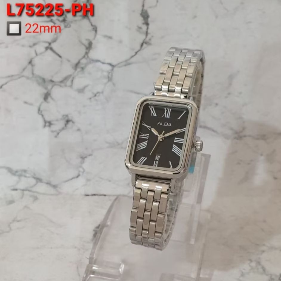 Excellent -Jam tangan Wanita Sultan Alba L-75225 Tank Elegan n Mewah - free box batrai