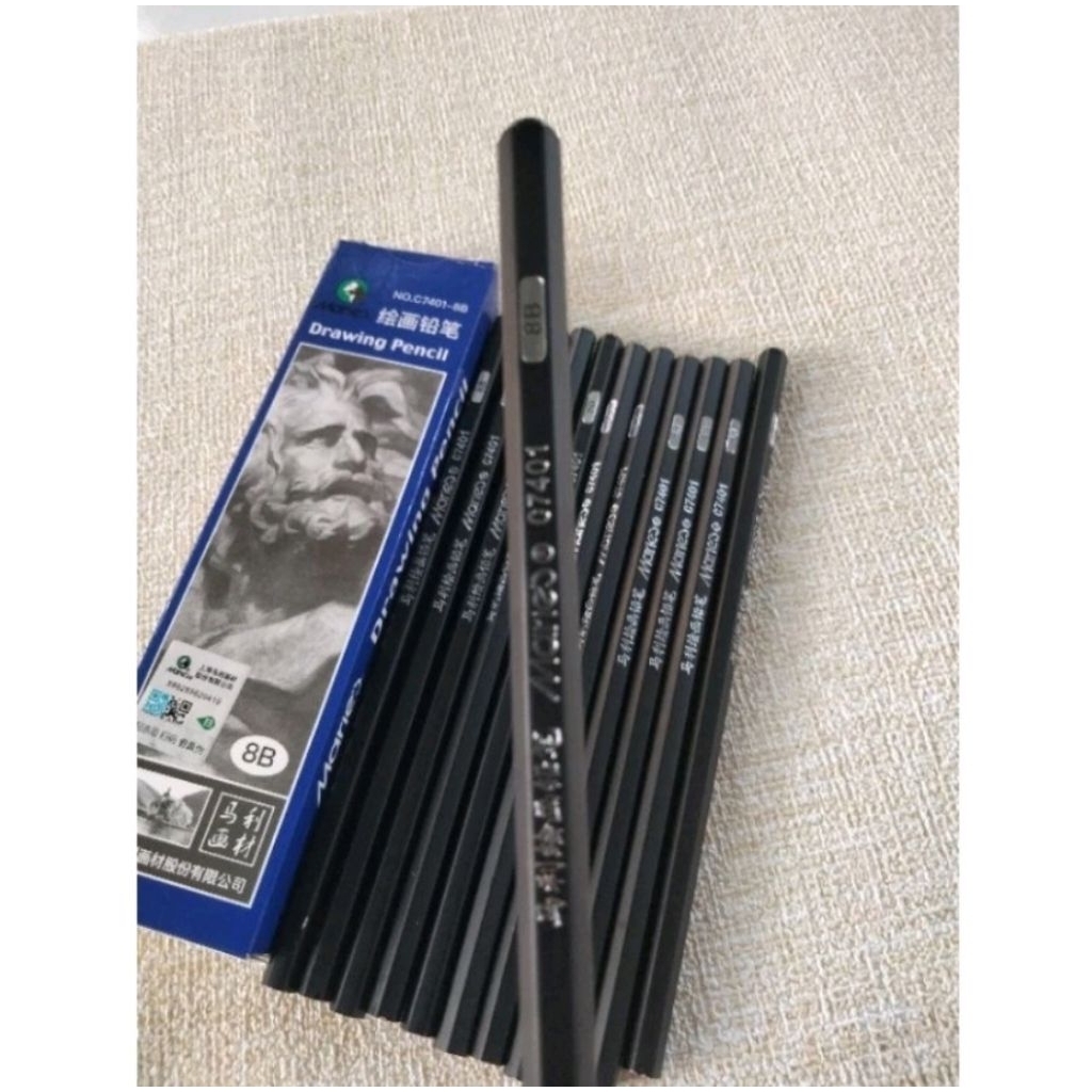 Pensil 8B Maries pensil sketsa