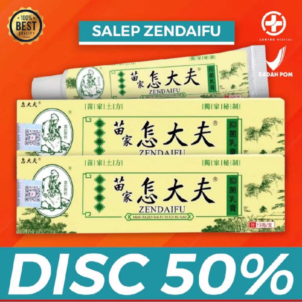 Salep Gatal ZENDAIFU Herbal CREAM PALING AMPUH MENGOBATI GATAL GATAL KULIT ALERGI