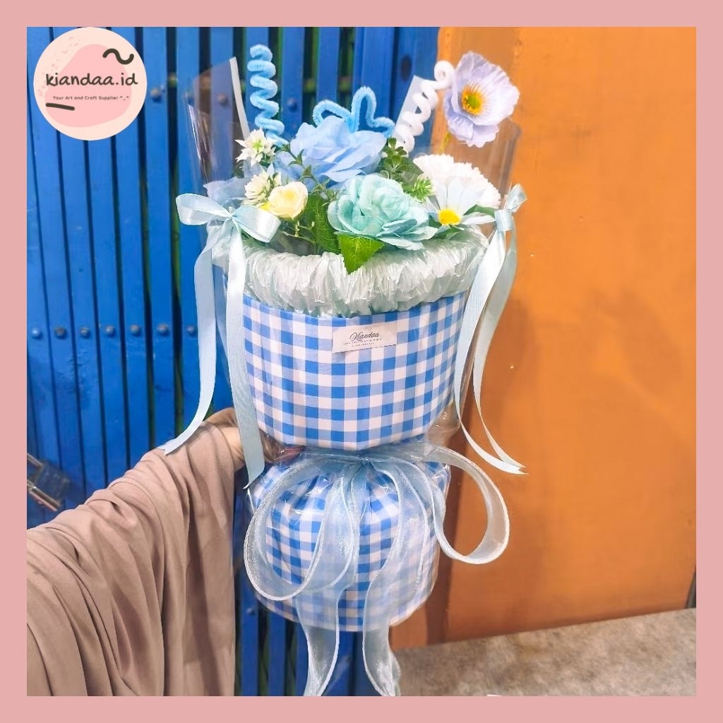 Kiandaa Korean Round Bouquet Buket lucu makassar bucket cute aesthetic hadiah wisuda graduation gift