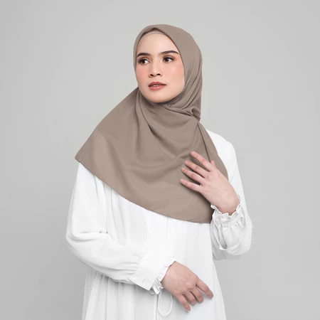 Elzatta Scarf Segiempat Obelia Samida Cokelat