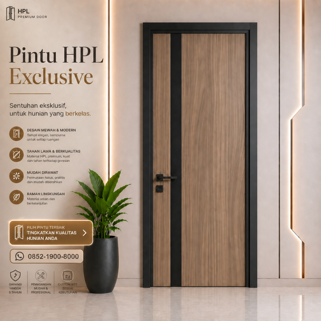 Pintu HPL Exclusive - Bikin Rumah Jadi Lebih Cantik