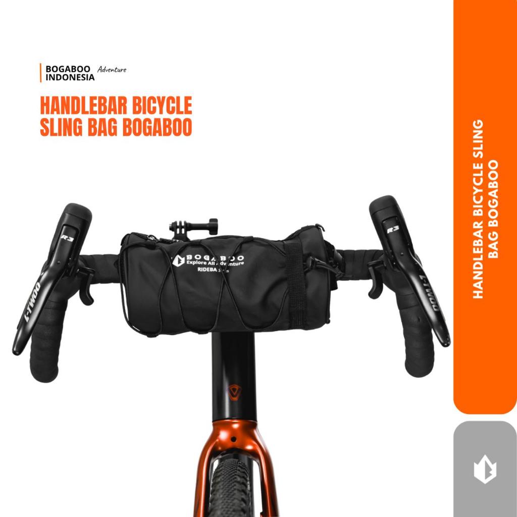 BOGABOO Rideba Handlebar Bag – Tas Sepeda Roadbike Waterproof, Sling Bag / Waistbag / Tas Slempang S
