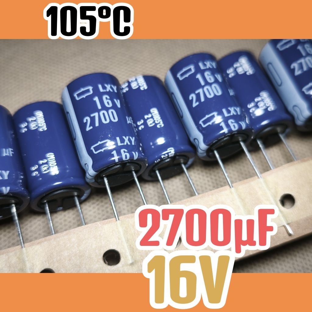 Kapasitor capasitor elko elco 16v 2700uf 16v 2700 uf 16 v 16volt 2700uF ORIGINAL