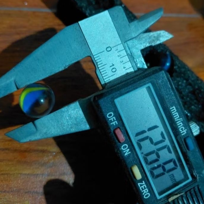 *MURNI PABRIK * kelereng balap belimbing pinggir ukuran 12,6mm