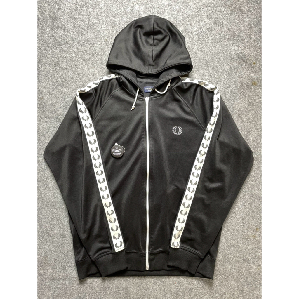 HOODIE TRACTOP FRED PERRY BLACK