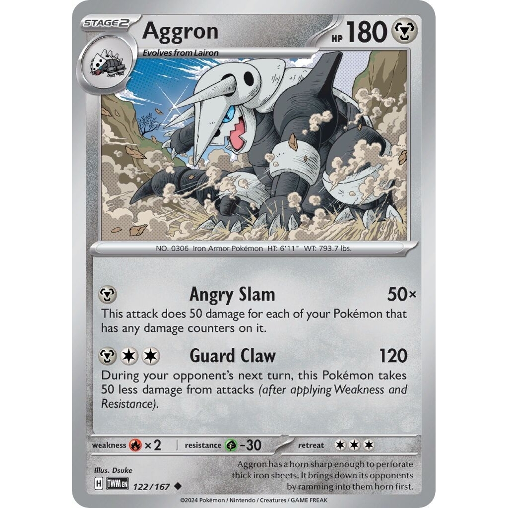 Tcg Pokemon Aggron TWM Eng