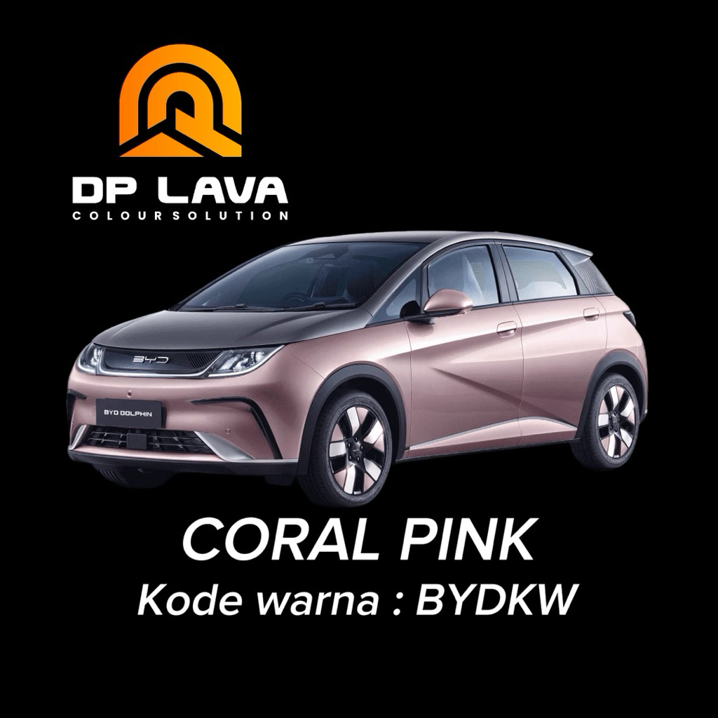 Coral pink BYD (cat pabrikan byd) DPLAVA PU