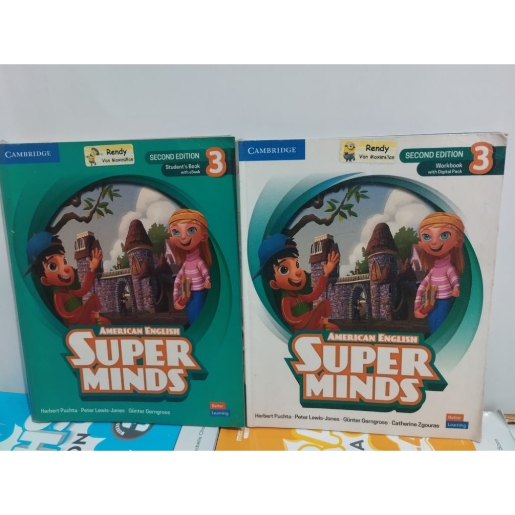 BUKU AMERICAN ENGLISH SUPER MINDS 3 SECOND EDITION STUDENTS BOOK &  WORKBOOK