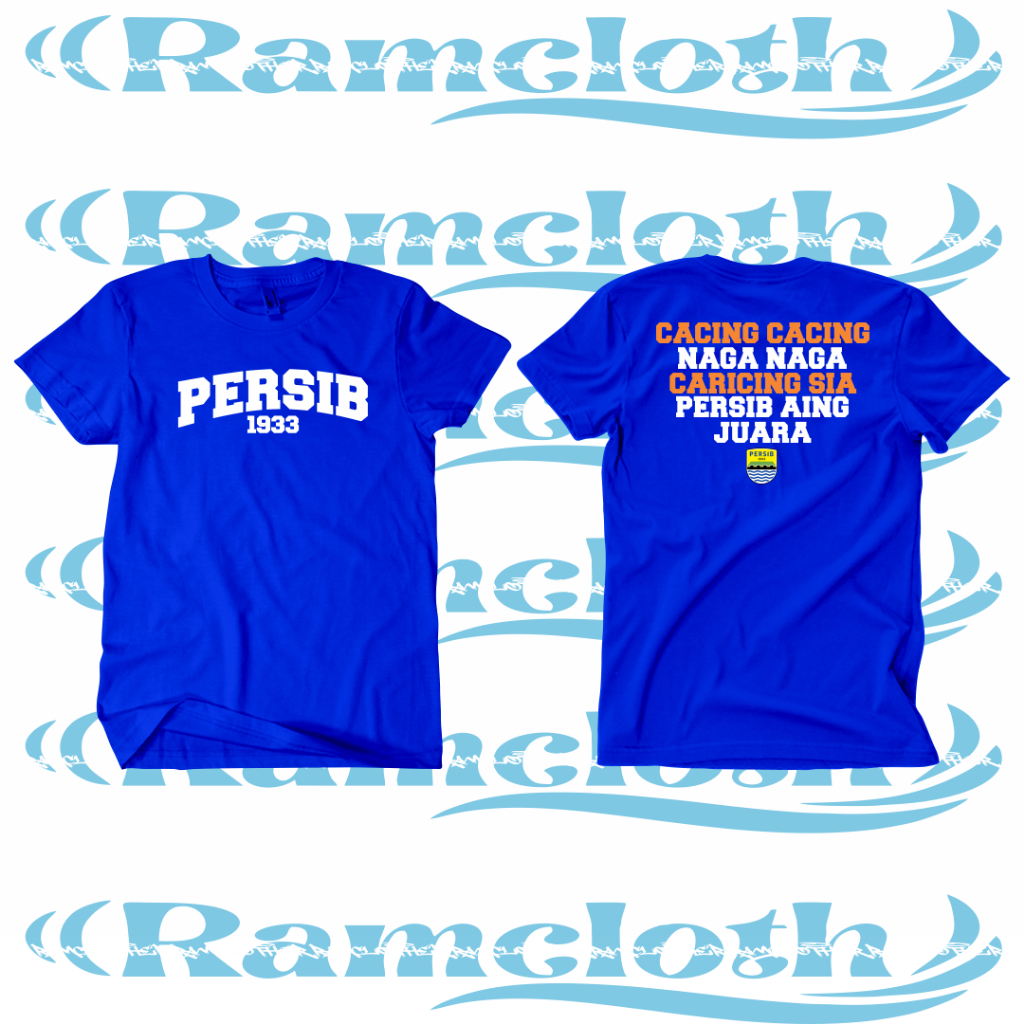 Baju Kaos Persib 1933 - Cacing Cacing Naga Naga Caricing Sia Persib Aing Juara -  Hattrick Champions