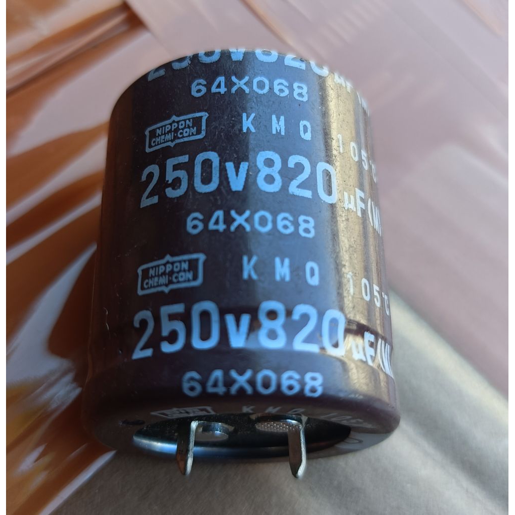 ELCO 250V 820UF MEREK NIPPON WARNA COKLAT