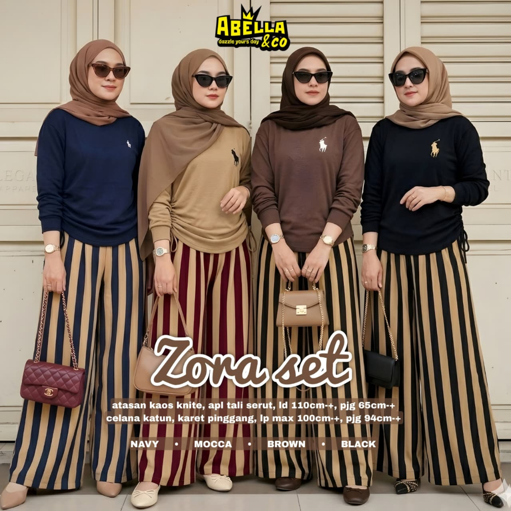Pakaian Wanita HQ ZORA SET From AbELLA FASHION STORE