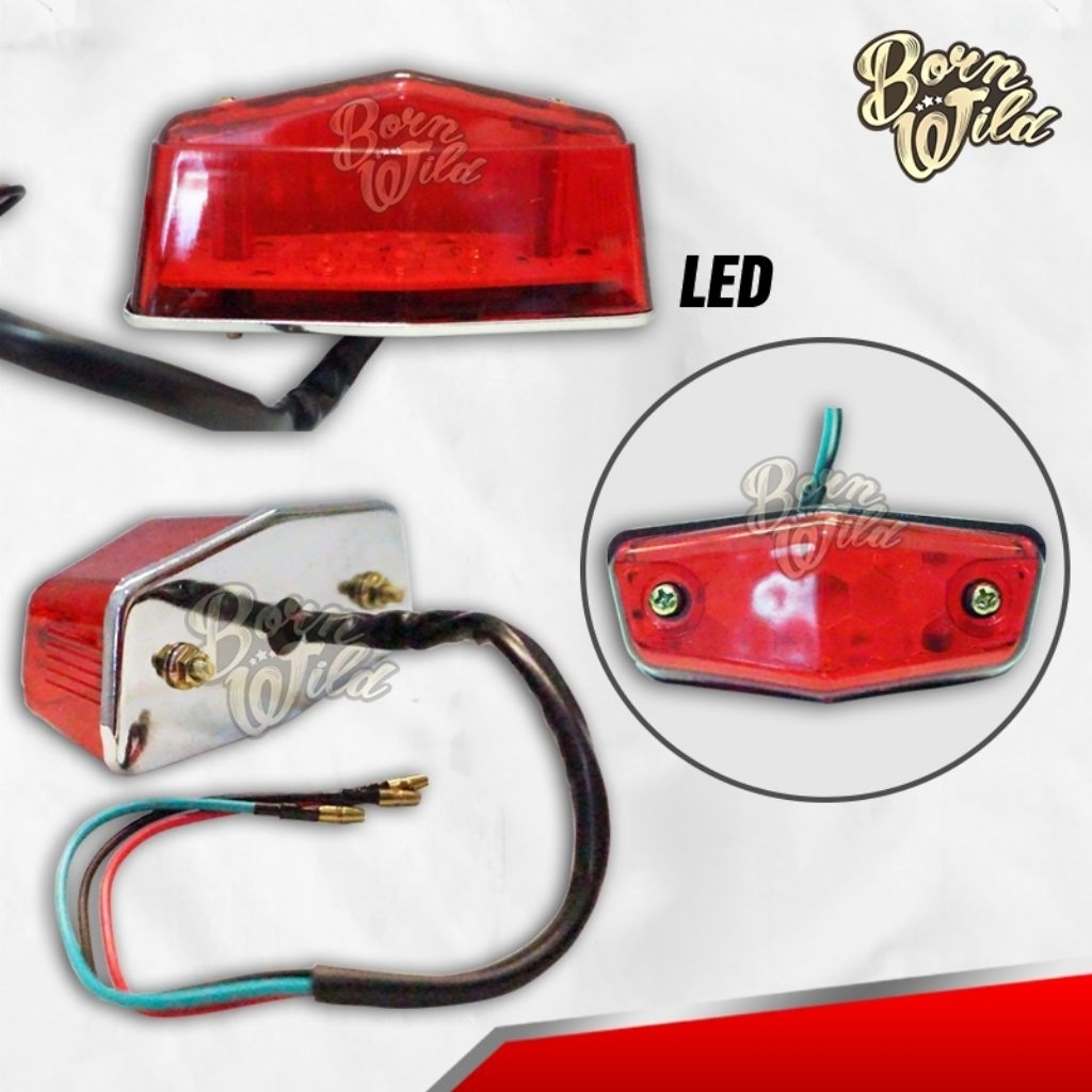LAMPU BELAKANG CB BSA LED / STOPLAMP CB C70