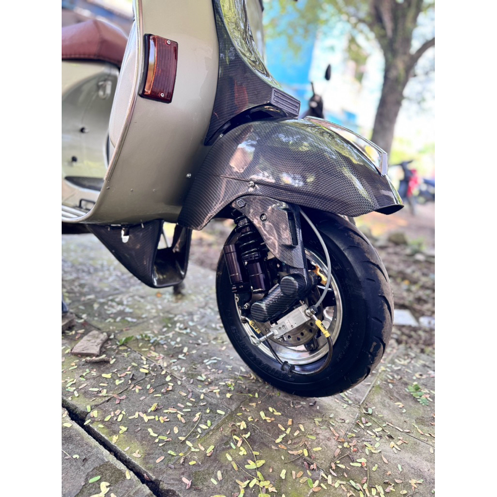 cover fork vespa px tutup fork custom vespa excel tutup foek tutup shock shockbreaker vespa excel 15