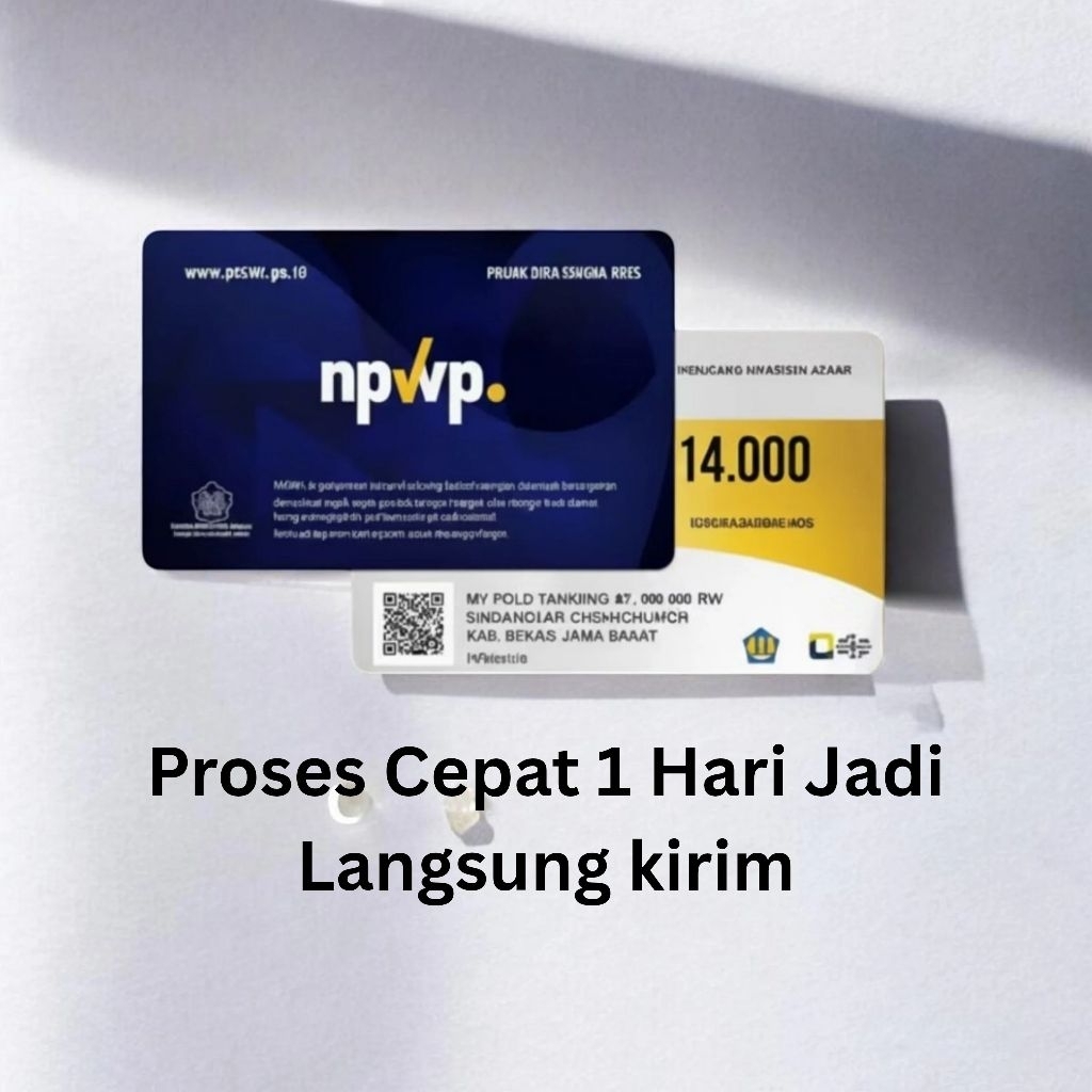 Cetak Kartu NPWP - Bahan Tebal Premium Anti Luntur