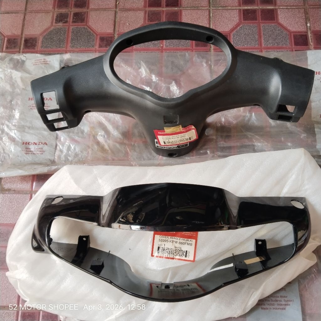 Batok depan set belakang honda kirana hitam original AHM