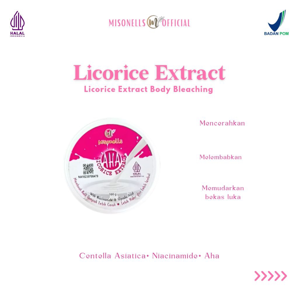 Misonells Bleaching licorice Extract 100gr
