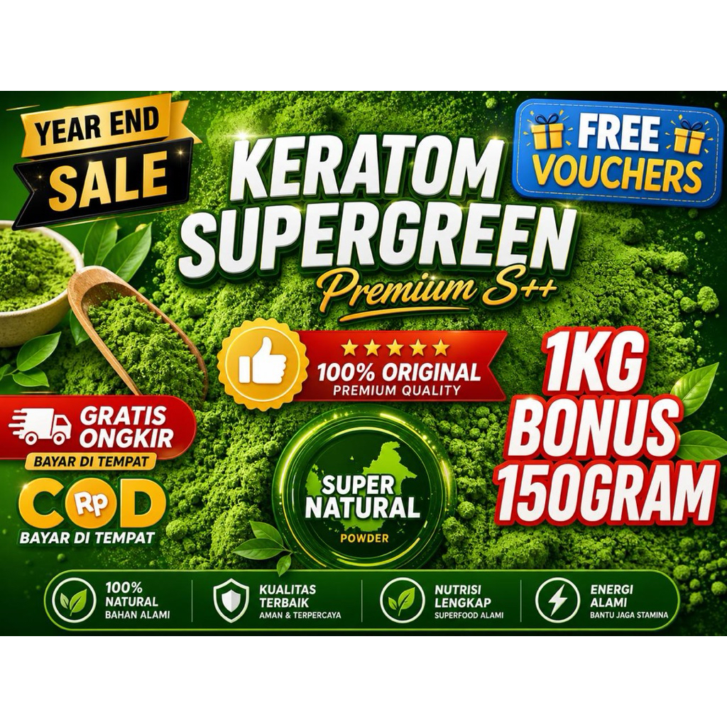 Bubuk Hijau Daun Purlikk Serbuk Purlii kalimantan S++ & A+ borneo lokal