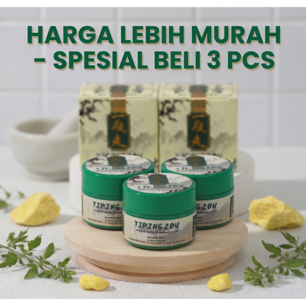 3PCS Cream Yiping Zou Belerang Cina